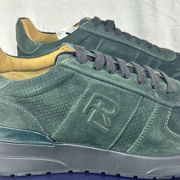 Ralph Lauren Purple Label Ethan II Calfskin Green Suede Sneakers Men’s Sz 10.5D main image 10